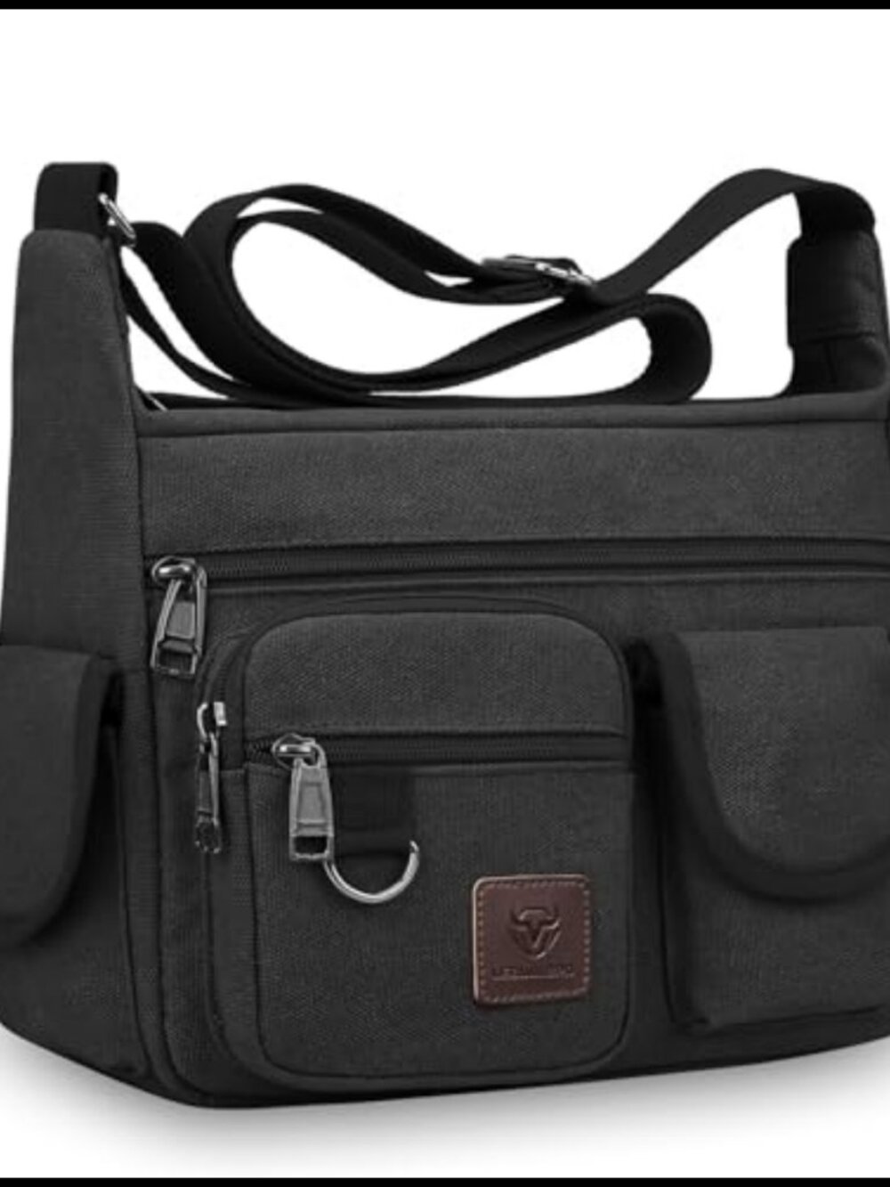 Canvas Messenger Bag Sling Crossbody Shoulder Bag for Men